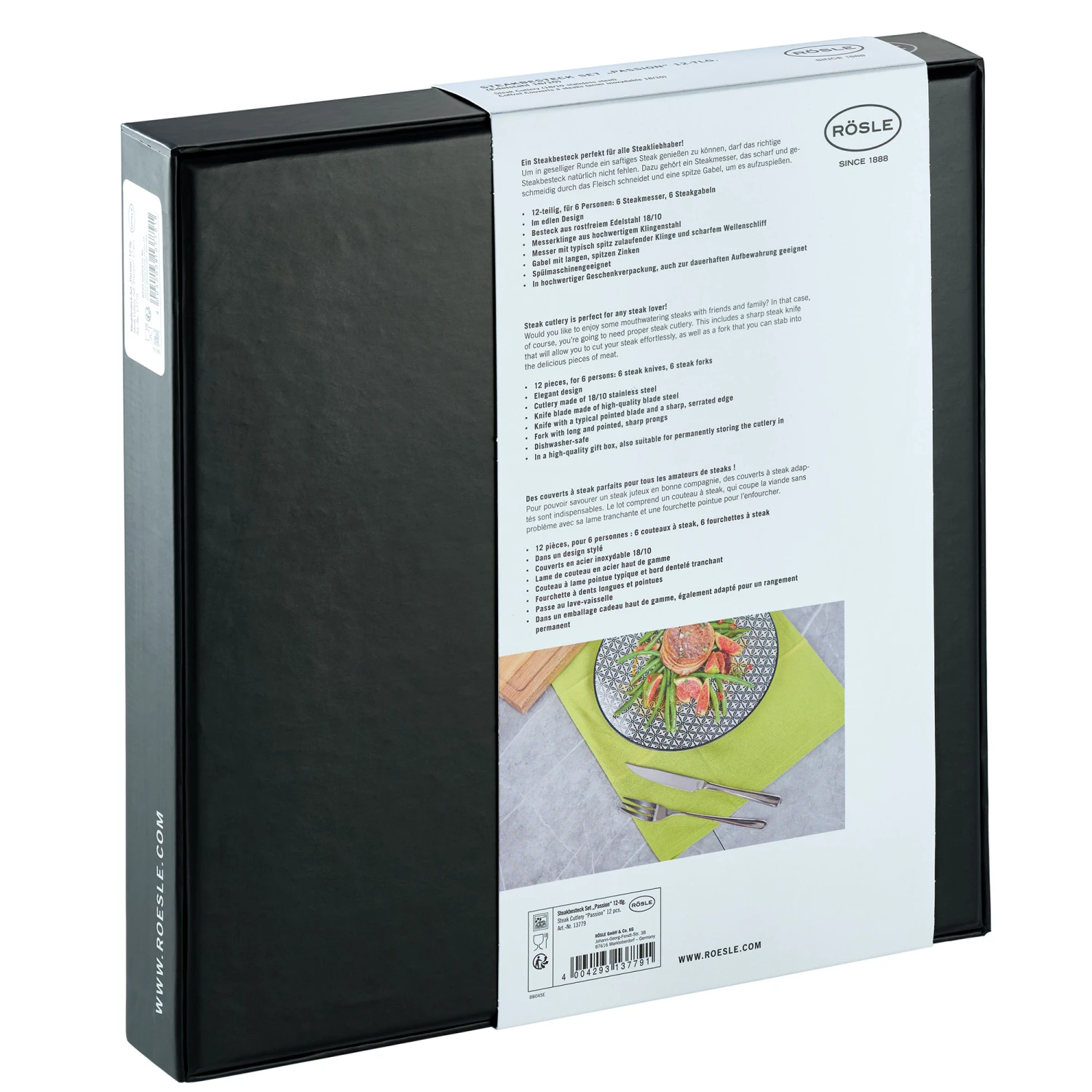 Rosle Steakbestek Passion - 12-Delig 8 Rosle Steakbestek Passion - 12-Delig - Afbeelding 6