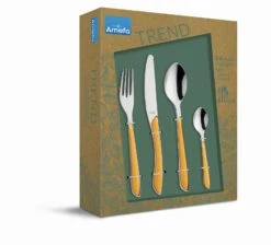 Amefa Bestekset Eclat - Mustard Yellow Matt - 24-delig / 6 Personen -Exporteren Kook Geur Winkel 2294YMTR42C71 1