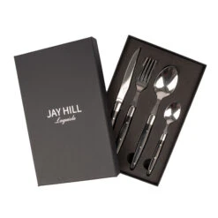 Jay Hill Bestekset Laguiole - Zwart - 24 Delig / 6 Personen -Exporteren Kook Geur Winkel 3 8720812849643 2 2