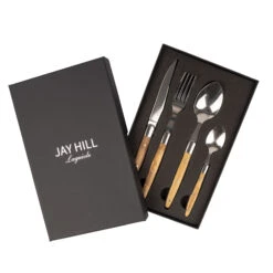 Jay Hill Bestekset Laguiole - Olijfhout - 4-delig -Exporteren Kook Geur Winkel 4 8720812849636 2