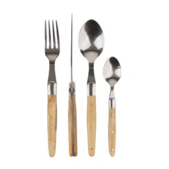 Jay Hill Bestekset Laguiole - Olijfhout - 4-delig -Exporteren Kook Geur Winkel 45 bestek