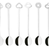 Sambonet Koffielepels Party Items Zilver 6 Stuks -Exporteren Kook Geur Winkel 52550C57