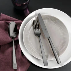 Sambonet Bestekset Flat - Zwart - 30 Delig / 6 Personen 8 Sambonet Bestekset Flat - Zwart - 30 Delig / 6 Personen -Exporteren Kook Geur Winkel 62712BN1 amb01