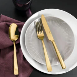 Sambonet Bestekset Flat - Goud - 30 Delig / 6 Personen -Exporteren Kook Geur Winkel 62712GN1 amb01