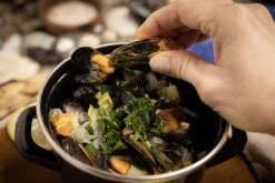 Anovi Mosselbestek - Verguld - 2-delig -Exporteren Kook Geur Winkel 8 Mosselen Anovi 8 1