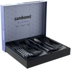 Sambonet Bestekset Bloom - Antique RVS - Monoblock - 24 Delig / 6 Personen -Exporteren Kook Geur Winkel 8014808499012 3
