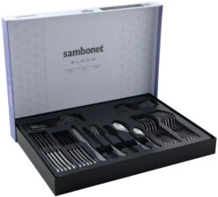 Sambonet Bestekset Bloom - Antique RVS - Monoblock - 36 Delig / 6 Personen -Exporteren Kook Geur Winkel 8014808499029 3