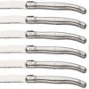 Sareva Steakmessenset Laguiole - RVS - 6 Stuks -Exporteren Kook Geur Winkel 8720364453411