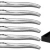 Jay Hill Steakmessen Laguiole - Raw Black - RVS - 6 Stuks -Exporteren Kook Geur Winkel 8720364453435