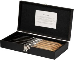 Jay Hill Steakbestek Laguiole - Olijfhout - 12 Delige Set -Exporteren Kook Geur Winkel 8720364453442 5 1