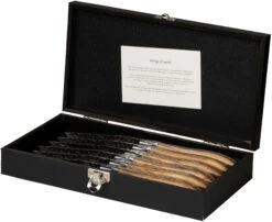 Jay Hill Steakmessen Laguiole - Raw Black - Olijfhout - 6 Stuks 12 Jay Hill Steakmessen Laguiole - Raw Black - Olijfhout - 6 Stuks -Exporteren Kook Geur Winkel 8720364453459 3