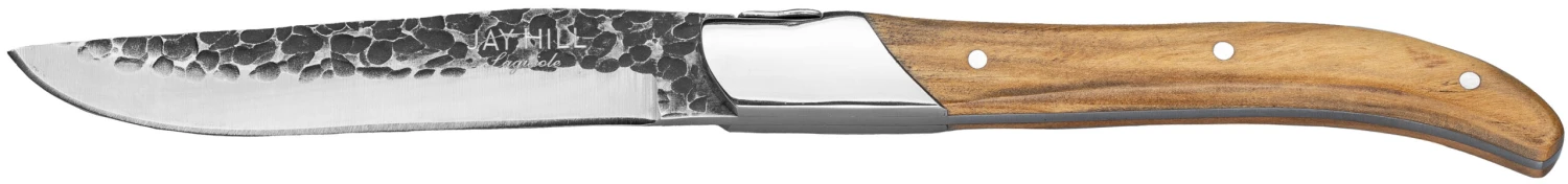 Jay Hill Steakmessen Laguiole - Raw Black - Olijfhout - 6 Stuks 9 Jay Hill Steakmessen Laguiole - Raw Black - Olijfhout - 6 Stuks - Afbeelding 7