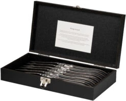Jay Hill Steakmessen Laguiole - Zwart - 6 Stuks -Exporteren Kook Geur Winkel 8720364453473 6