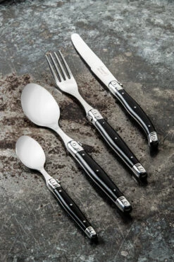Laguiole Style De Vie Bestekset Premium Line - Zwart - 24 Delig / 6 Personen -Exporteren Kook Geur Winkel PrCouvZwart 1
