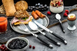 Laguiole Style De Vie Bestekset Premium Line - Zwart - 24 Delig / 6 Personen -Exporteren Kook Geur Winkel PrCouvZwart 3