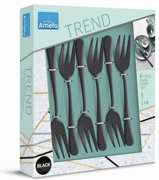 Amefa Gebaksvorkjes Austin - Vintage Zwart - 6 Stuks - Afbeelding 3