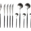 Jay Hill Bestekset - RVS - Zwart - 16-delig / 4 Personen -Exporteren Kook Geur Winkel jay hill bestek zilver 16delig