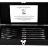 Laguiole Style De Vie Steakvorken Luxury Line Zwart Ebbenhout 6 Stuks -Exporteren Kook Geur Winkel luxury line vorken zwart2