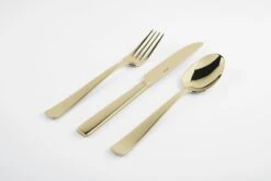 Sambonet Bestekset Flat - Champagne - 24 Delig / 6 Personen 12 Sambonet Bestekset Flat - Champagne - 24 Delig / 6 Personen -Exporteren Kook Geur Winkel sambonet bestekset flat champagne sfeer4